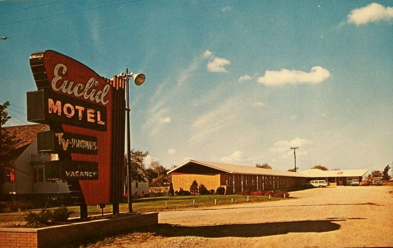 Euclid Motel - Vintage Postcard Back